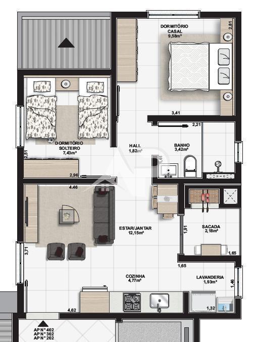 Apartamento Final 02 - Fundos