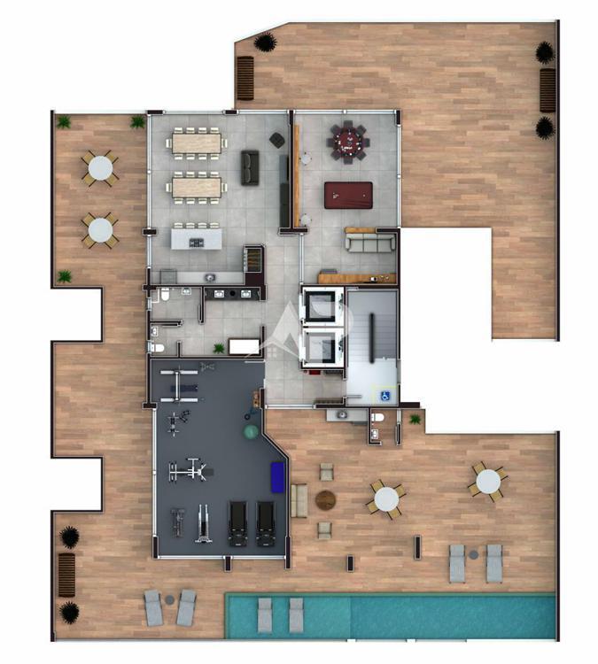 Andar 2 - Área de Lazer/Terraço