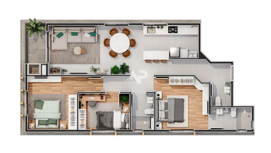 Apartamento 3 dormitórios