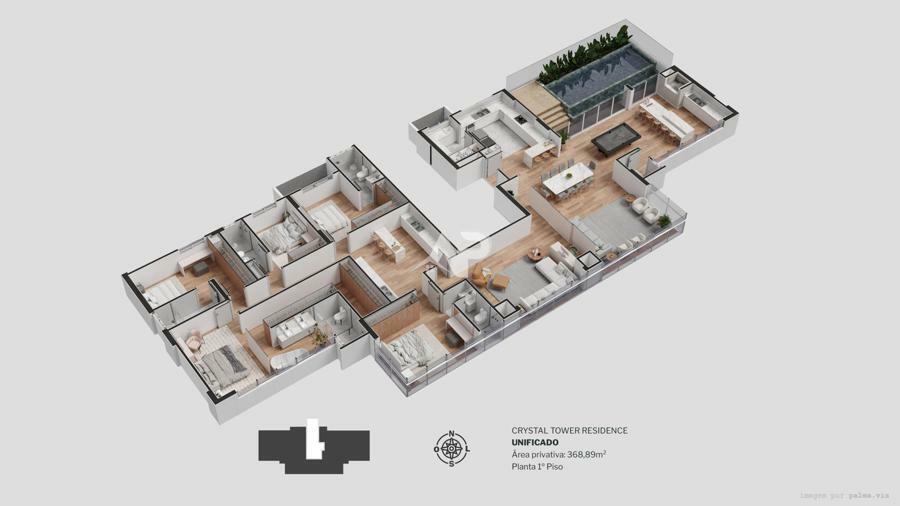 Apartamento Unificado Exclusivo