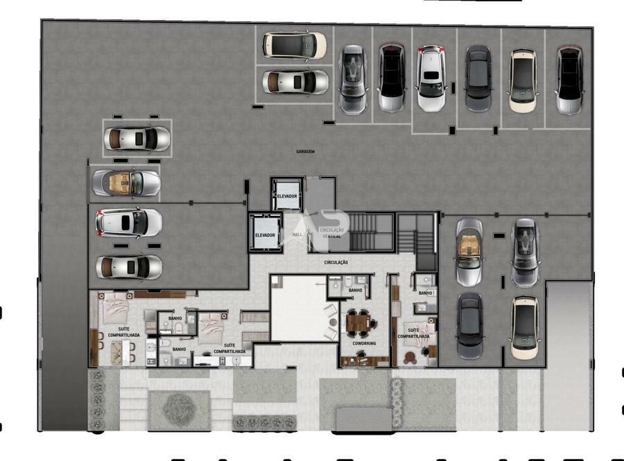 Planta G4 Vagas de garagem