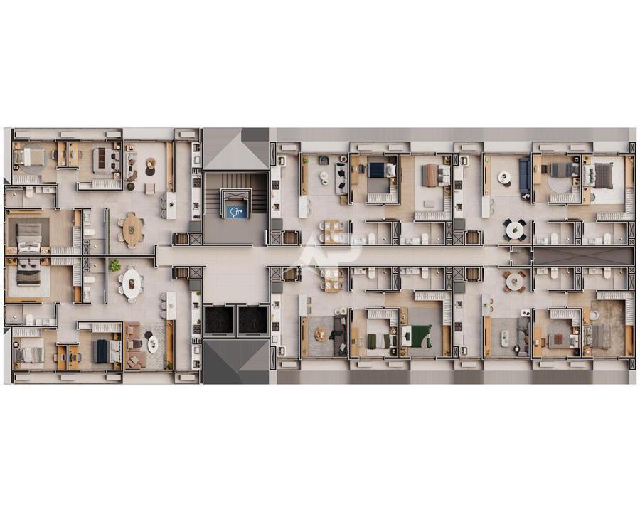5º ao 13º pav - 2 e 3 dorm.