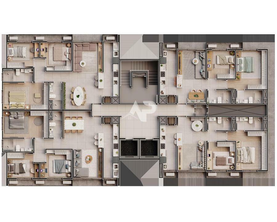 14º ao 19º pav - 2 e 3 dorm.