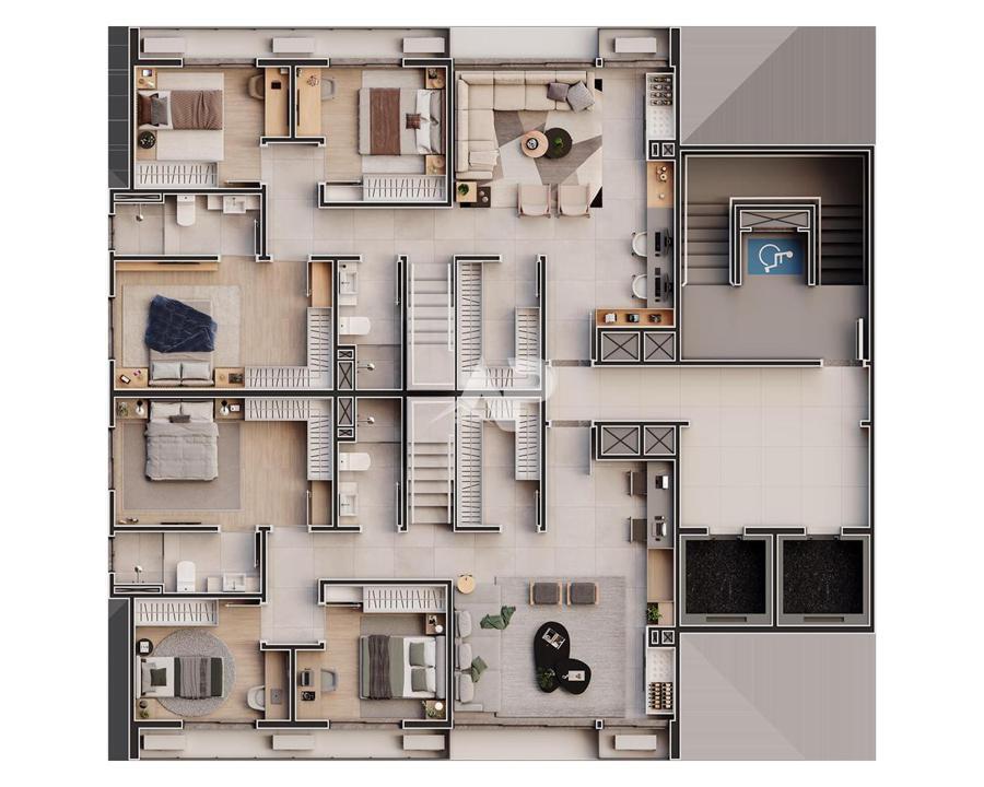 Cobertura Duplex - Andar Inferior