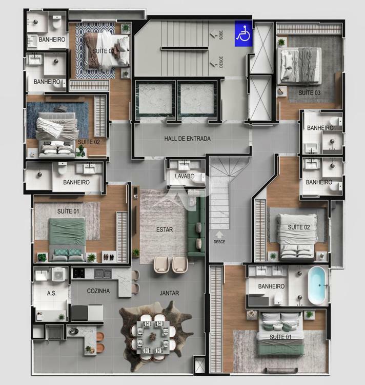 1° Pavimento Duplex Superior