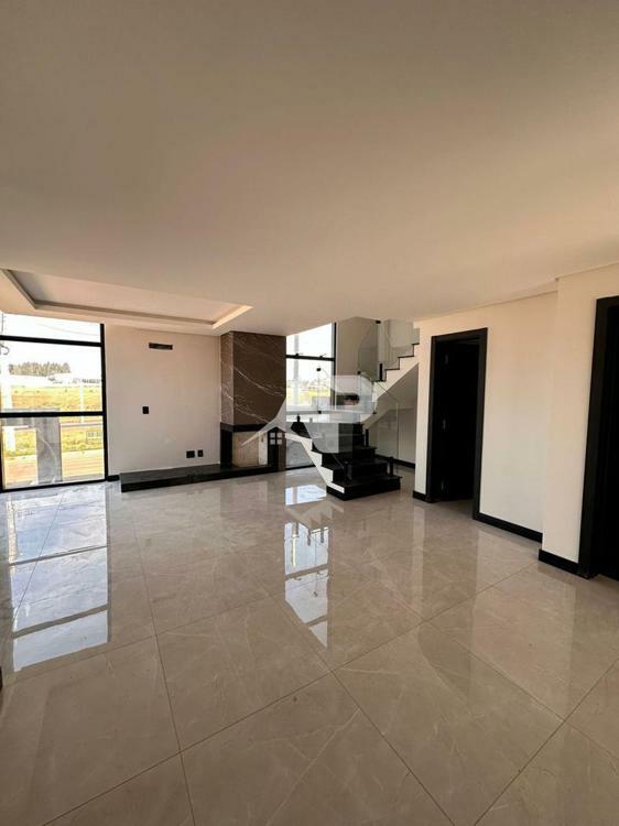 Sala de estar com lareira