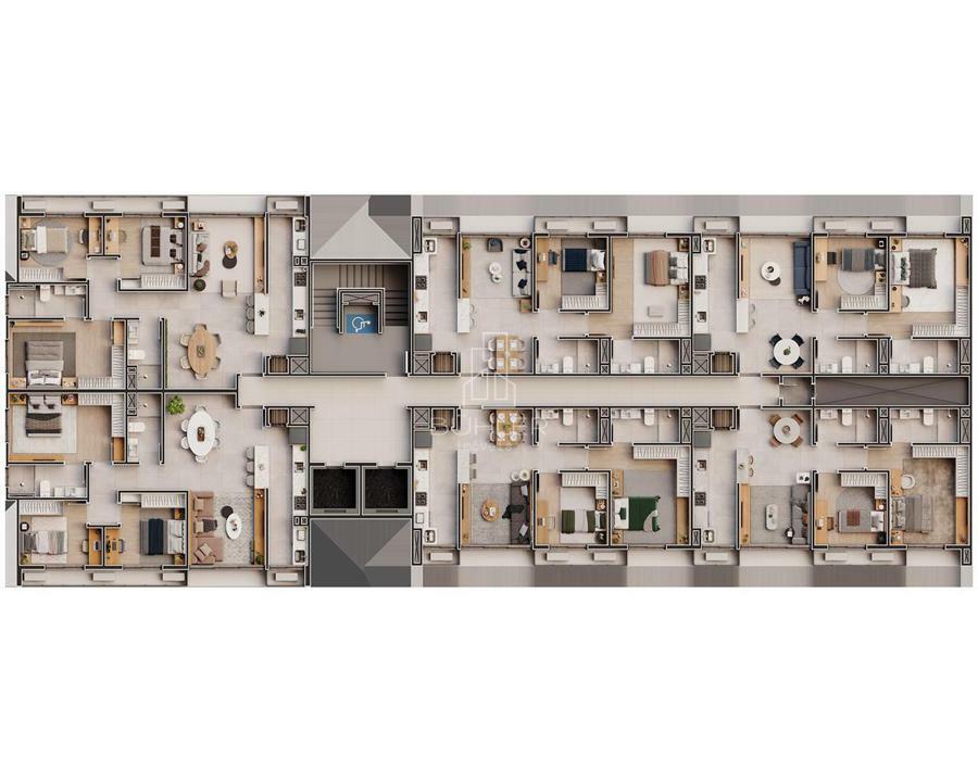 5º ao 13º pav - 2 e 3 dorm.