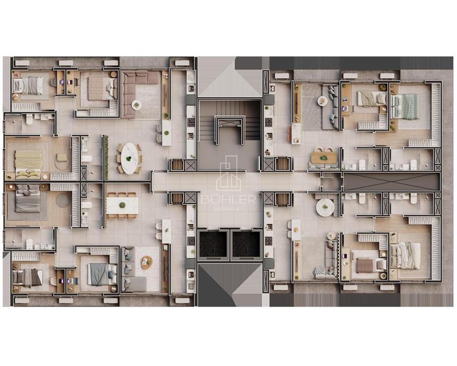 14º ao 19º pav - 2 e 3 dorm.