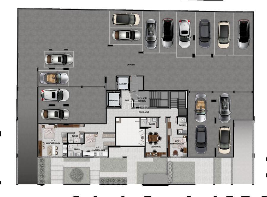 Planta G4 Vagas de garagem