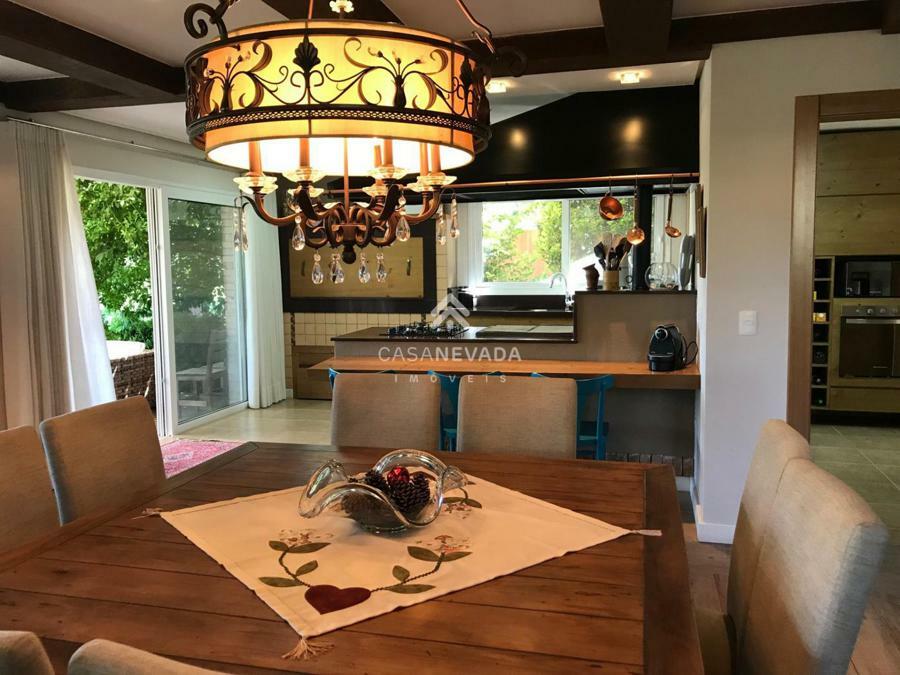 SALA COM ESPAçO GOURMET E CHURRASQUEIRA