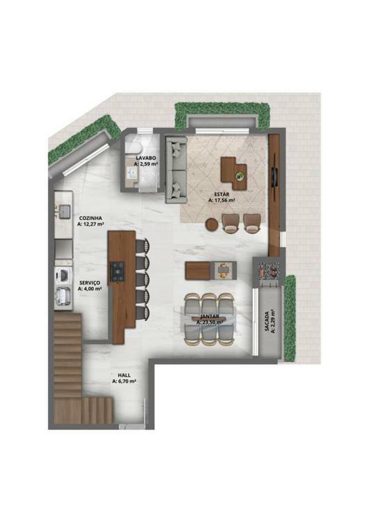 Segundo Pavimento APTO 201