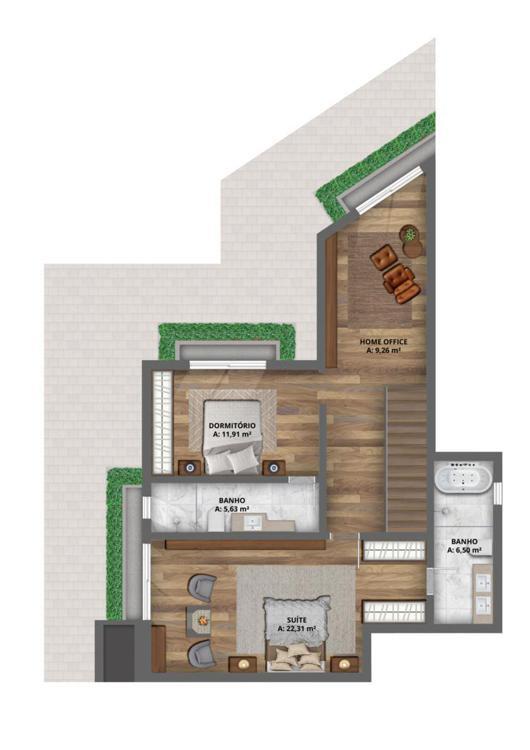 Terceiro Pavimento APTO 202