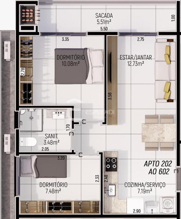 PLANTA BAIXA DO APTO