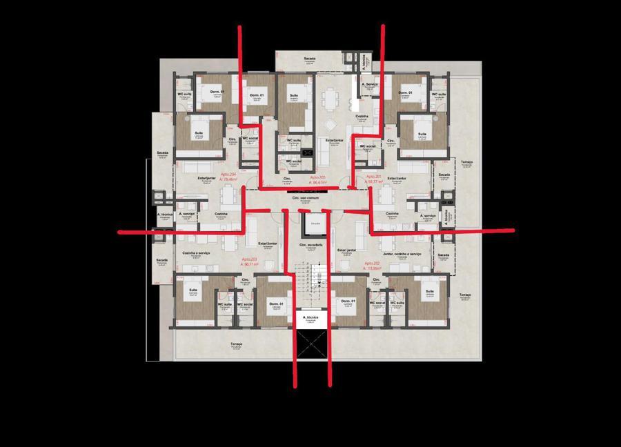 PLANTA BAIXA APTOS TIPO